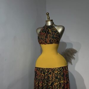 THE AYRA HALTER MAXI DRESS