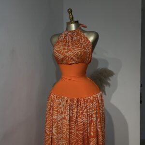 THE AYRA HALTER MAXI DRESS