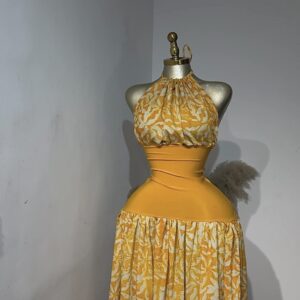 THE AYRA HALTER MAXI DRESS