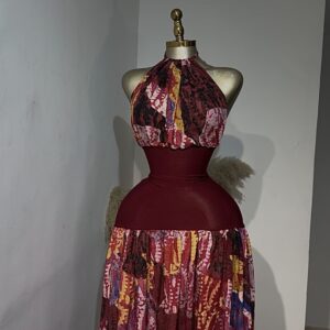 THE AYRA HALTER MAXI DRESS